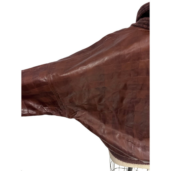 VTG GIMO'S Italy Lamb leather sweater Pullover Women's NWT eu52/XXL US Unisex - Picture 4 of 6